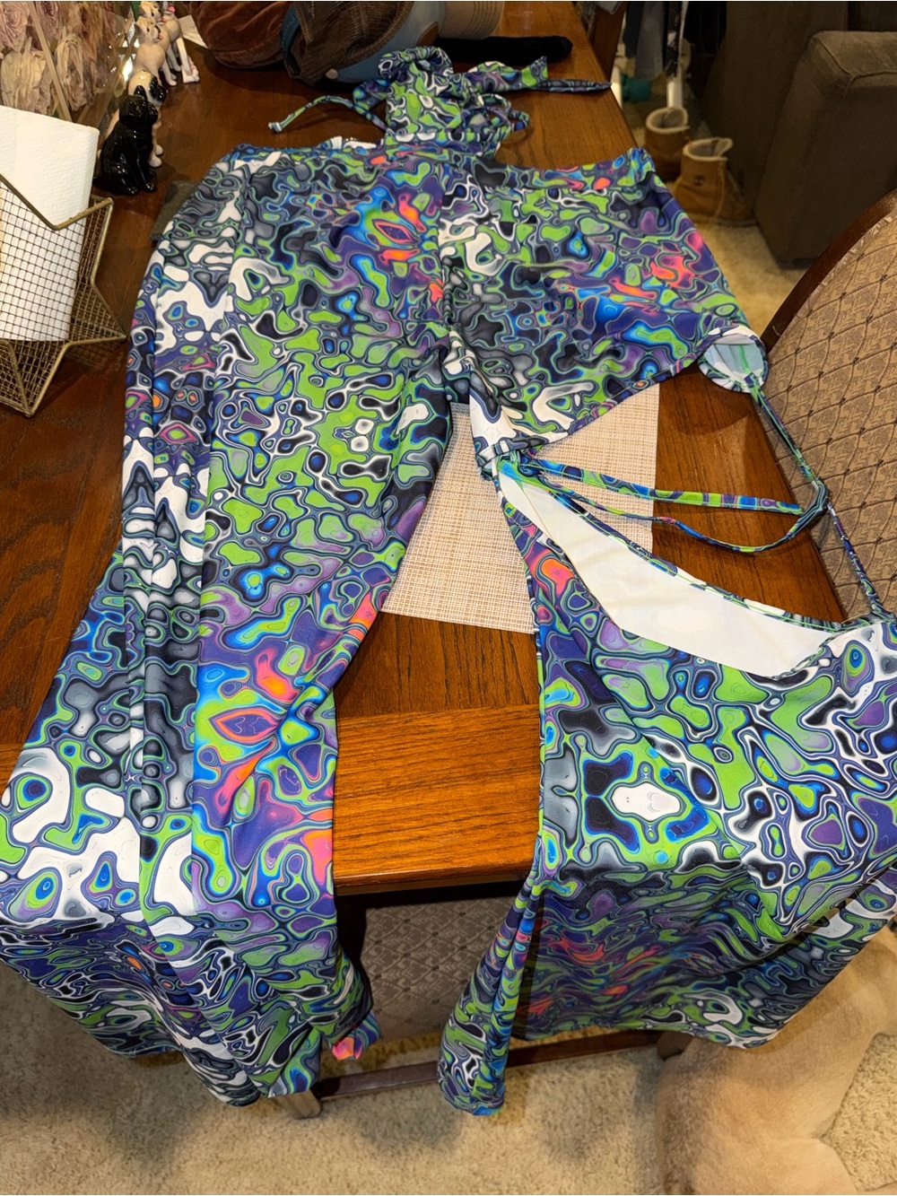 iHeartRaves Acid Rain Festival Bra Top + Pants - Picture 8 of 11